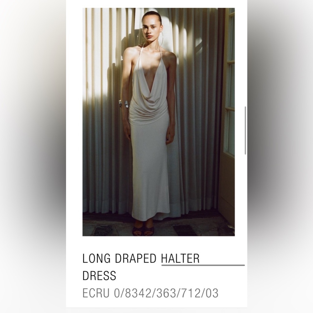 NWT cream Zara dress